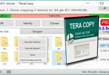 TeraCopy Pro 3.5 – Tăng tốc sao chép