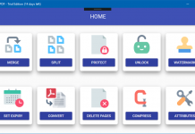 All About PDF 3.1064 – Tách, hợp nhất, chuyển đổi tập tin PDF