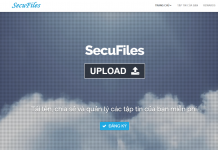 Secufiles – Upload miễn phí lên đến 1TB dung lượng lưu trữ