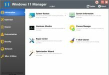 Tải về Windows 11 Manager v1.0.0 Portable Edition – Công cụ tối ưu hóa Windows 11