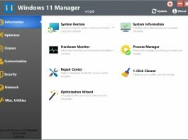 Tải về Windows 11 Manager v1.0.0 Portable Edition – Công cụ tối ưu hóa Windows 11