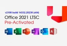 Tải về Microsoft Office 2021 LTSC v2108 build 14332.20238 (x64) En-US Pre-Activated